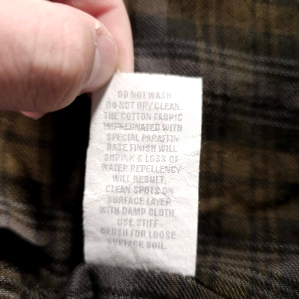 Filson Mile Marker Coat Mens L Otter Green Waxed Cotton Jacket 11010768 USA - Picture 4 of 9